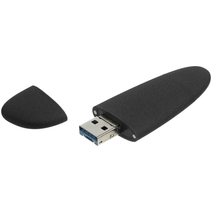 Флешка Pebble Universal, USB 3.0, черная, 32 Гб фото 4
