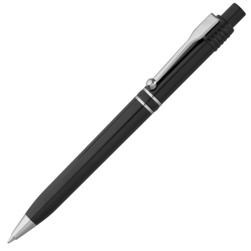 Ручка шариковая Raja Chrome, черная фото 1