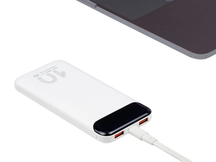 RIVACASE VA2540 (10 000mAh), QC/PD 20W внешний аккумулятор с дисплеем, белый 12/48 фото 11