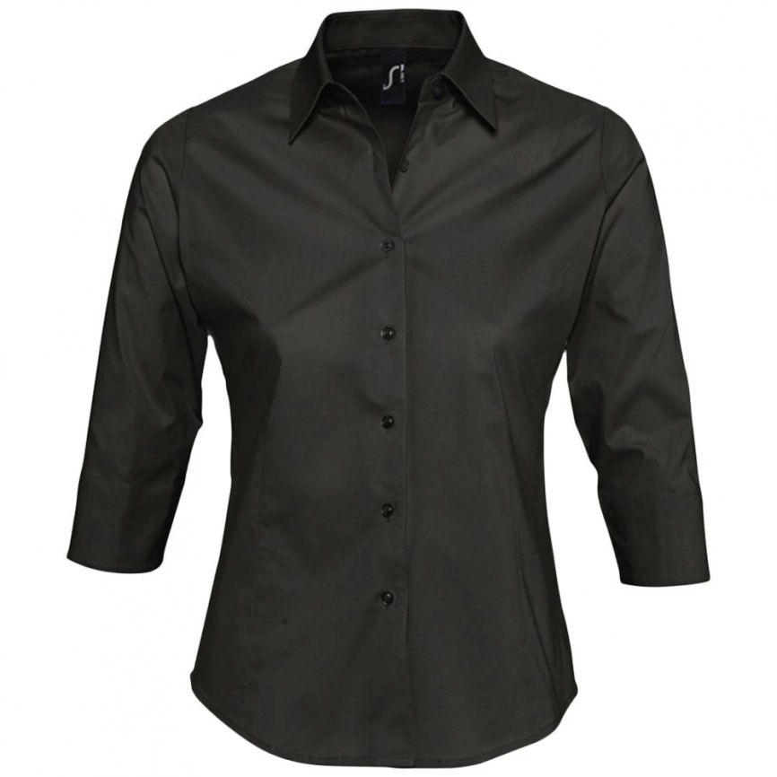 Рубашка женская с рукавом 3/4 Effect 140 черная, размер XL фото 1