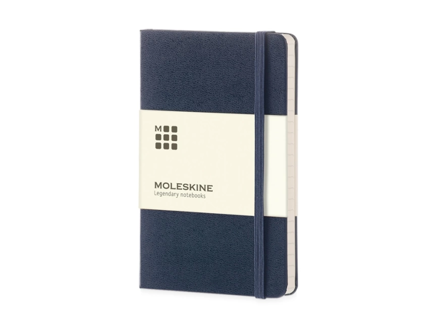 Записная книжка Moleskine Classic (в линейку) в твердой обложке, Large (13х21см), синий фото 1