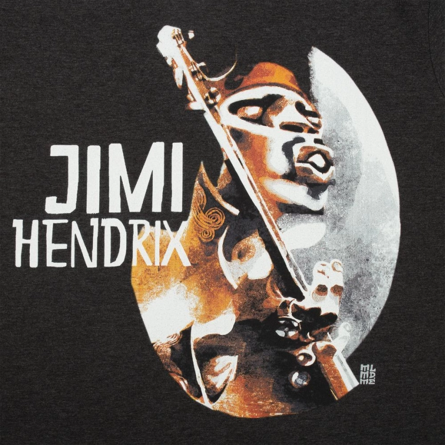 Футболка «Меламед. Jimi Hendrix», черный меланж, размер L фото 3
