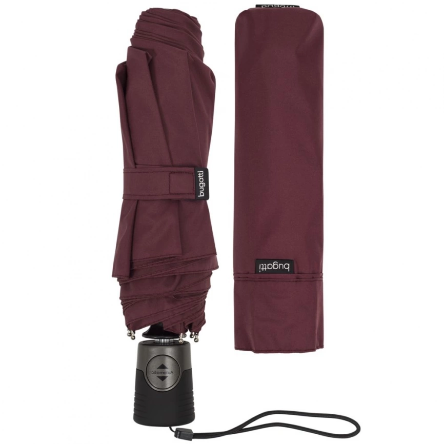 Складной зонт TAKE IT DUO, бордовый фото 6