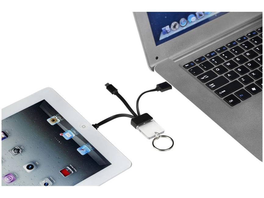 Кабель для зарядки Dazzle 3-в-1, черный фото 4