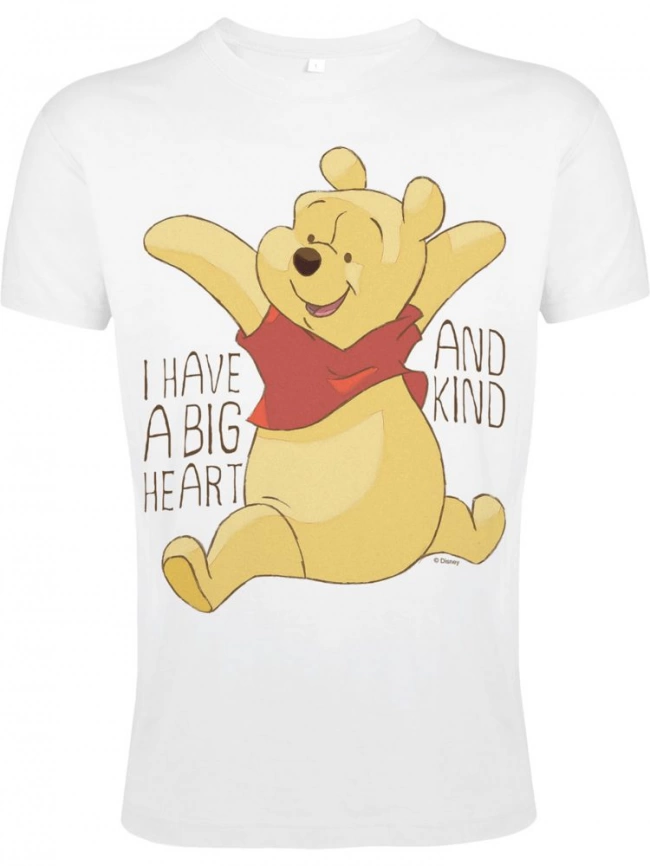 Футболка Winnie. Big Heart, белая, размер S фото 2