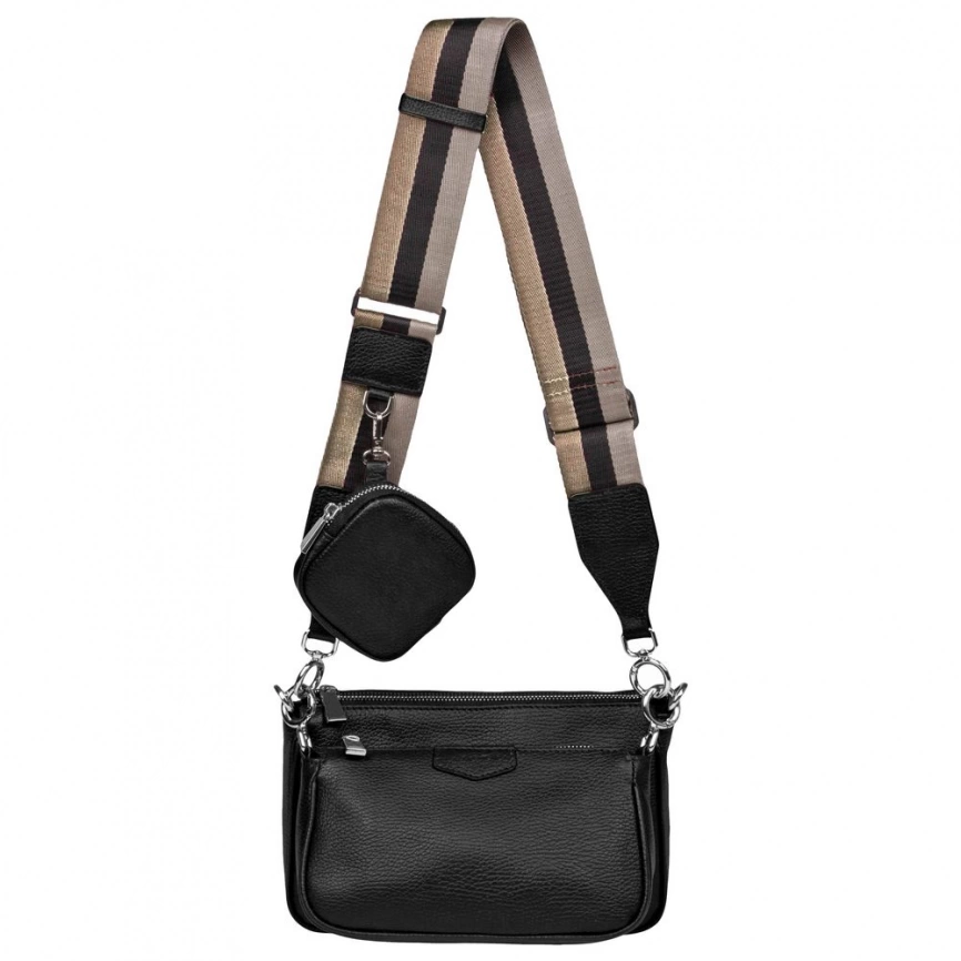 Сумка через плечо Gamma, черная фото 1