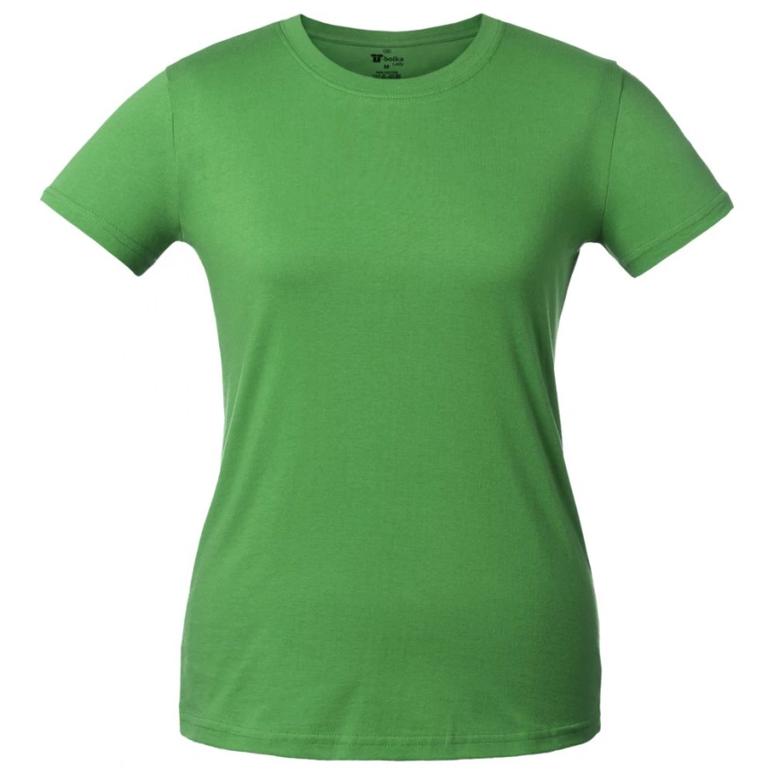 Футболка женская T-bolka Lady ярко-зеленая, размер L фото 1