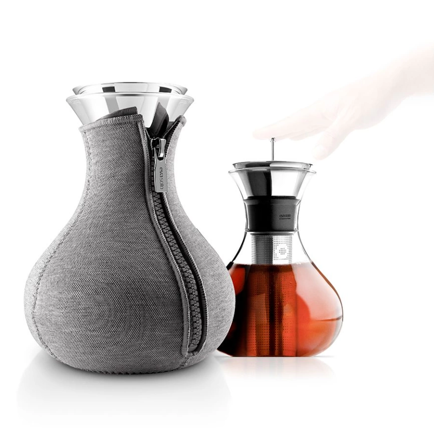 Чайник заварочный Tea Maker в чехле, темно-серый фото 5
