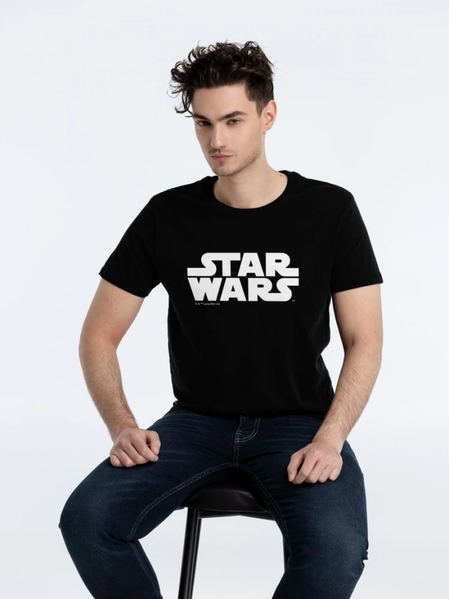 Футболка Star Wars Glow со светящимся принтом, черная, размер L фото 1