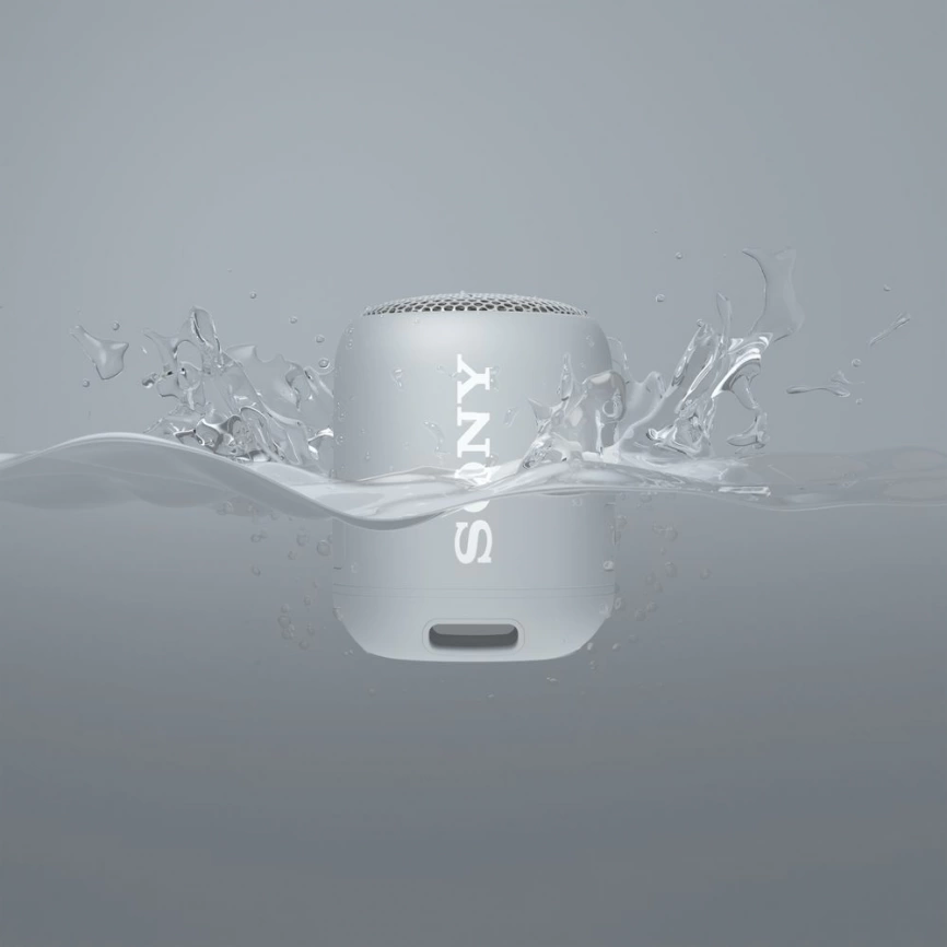 Беспроводная колонка Sony SRS-XB12, серая фото 2