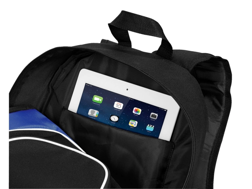 Рюкзак для планшета Branson, черный/ярко-синий фото 3