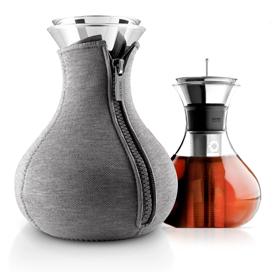 Чайник заварочный Tea Maker в чехле, темно-серый фото 4