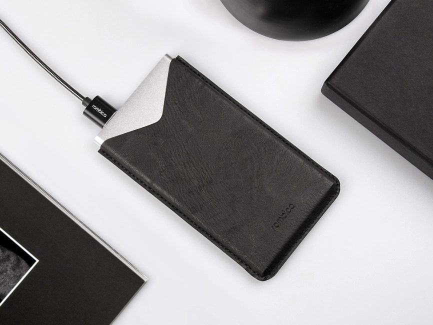 Внешний аккумулятор Rombica NEO AX70L, 7 000 мАч, алюминий, серебристый, чехол фото 7