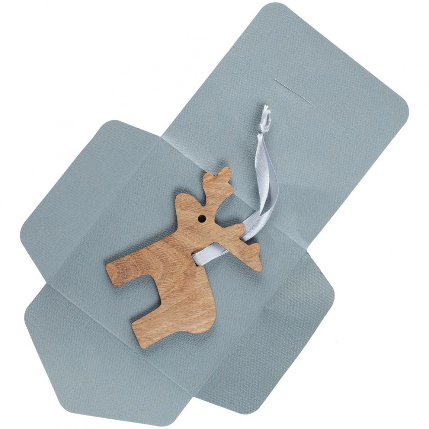 Деревянная подвеска Carving Oak, в форме лося фото 3