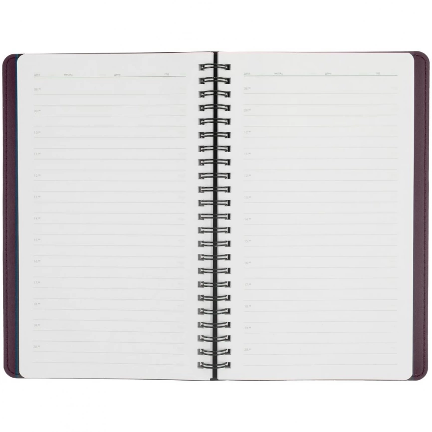Ежедневник Scroll, недатированный, бордовый фото 12