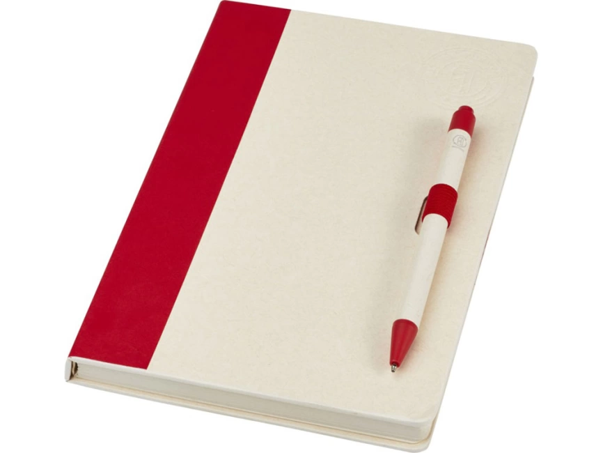 Блокнот размером A5 и шариковая ручка Dairy Dream, красный фото 1