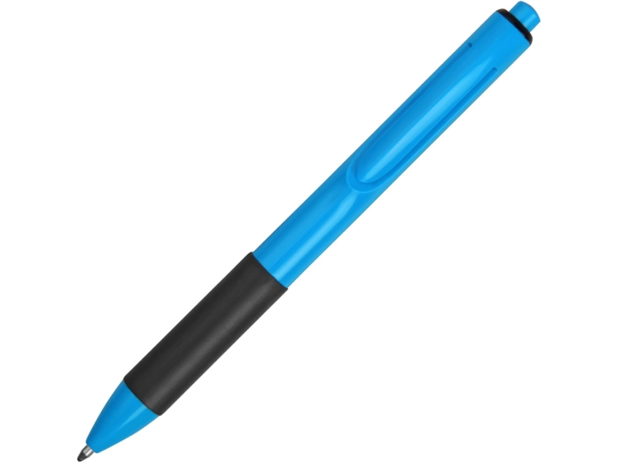 Ручка пластиковая шариковая Band, голубой/черный фото 2