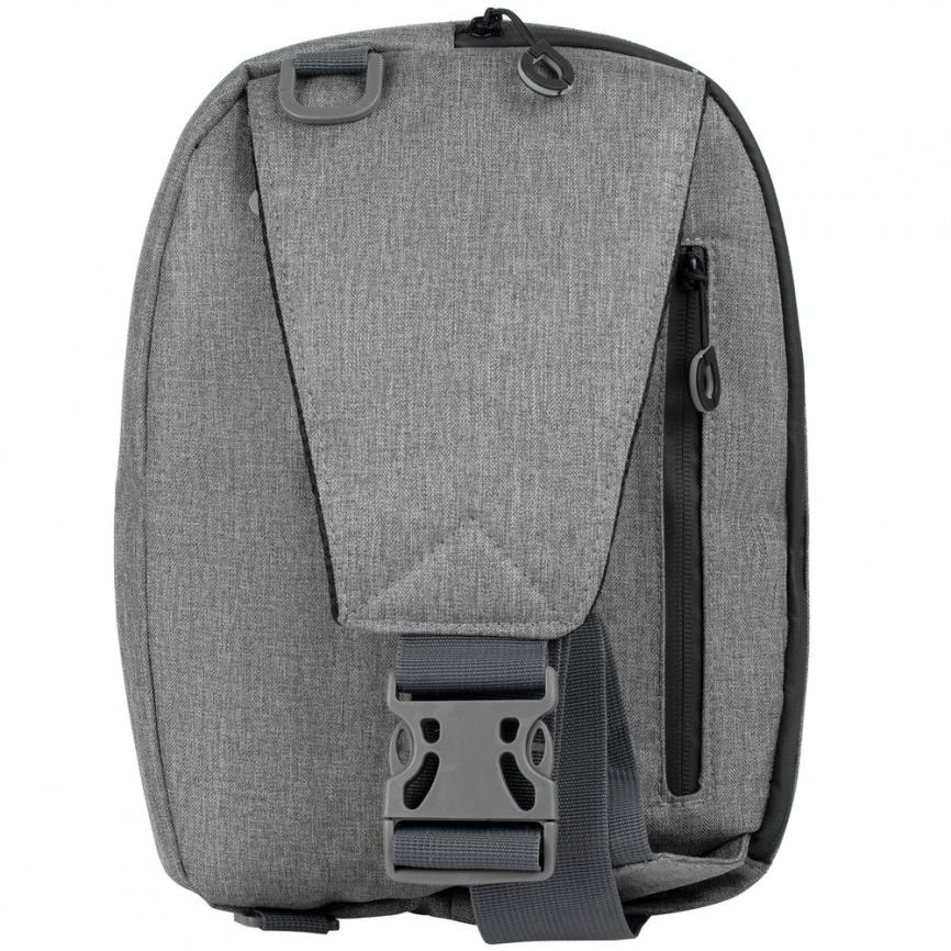 Рюкзак на одно плечо Tweed, серый фото 3
