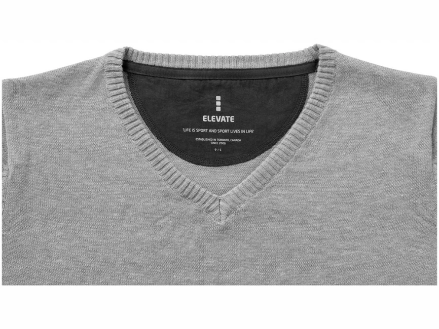 Пуловер Spruce женский с V-образным вырезом, серый меланж фото 3