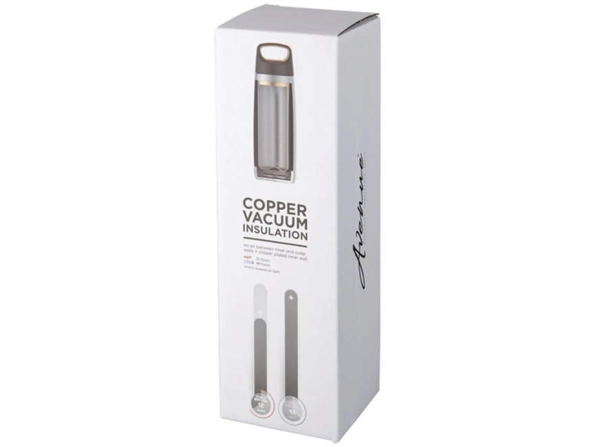 Спортивная медная бутылка с вакуумной изоляцией Valhalla объемом 600 мл, белый фото 5
