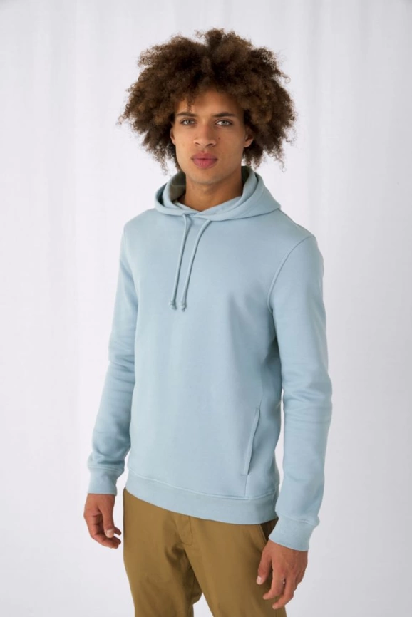 Толстовка с капюшоном унисекс BNC Organic, оранжевая, размер M фото 3