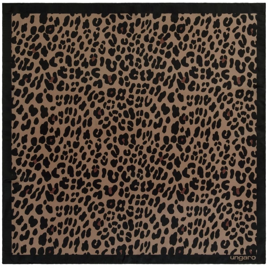 Платок Leopardo Silk, коричневый фото 1