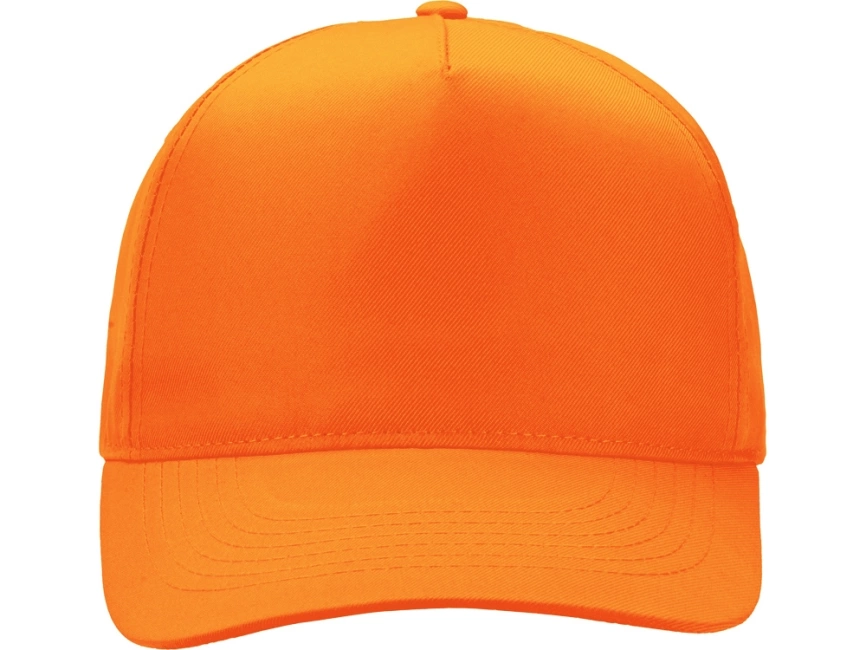 Бейсболка Poly 5-ти панельная, оранжевый фото 2