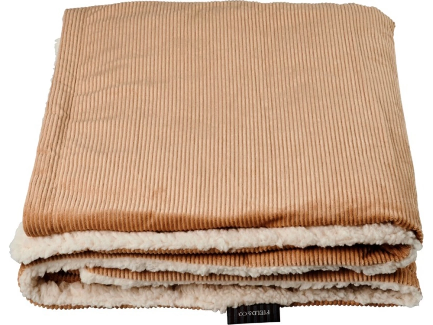 Шерповое покрывало Cosie с вельветом, оранжевый фото 5