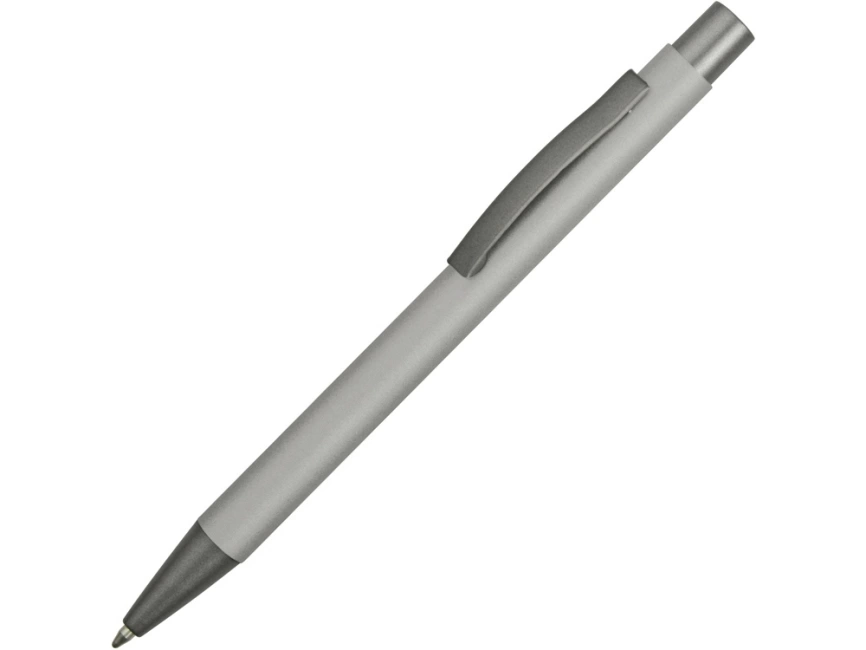 Ручка металлическая soft touch шариковая Tender, серебристый/серый фото 1