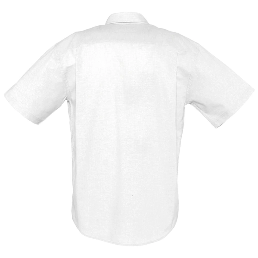 Рубашка мужская с коротким рукавом Brisbane белая, размер L фото 2