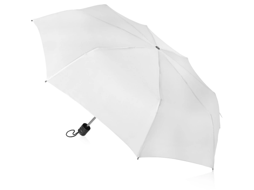 Зонт складной Columbus, механический, 3 сложения, с чехлом, белый фото 2