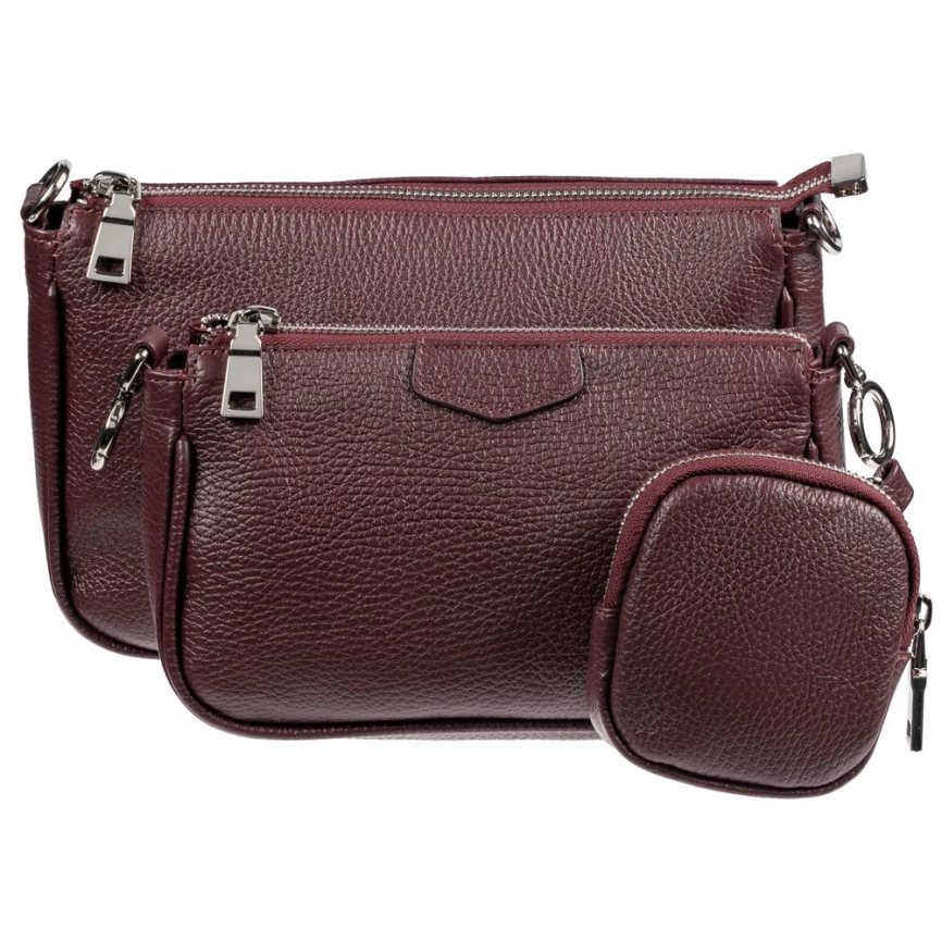 Сумка через плечо Gamma, бордовая фото 13