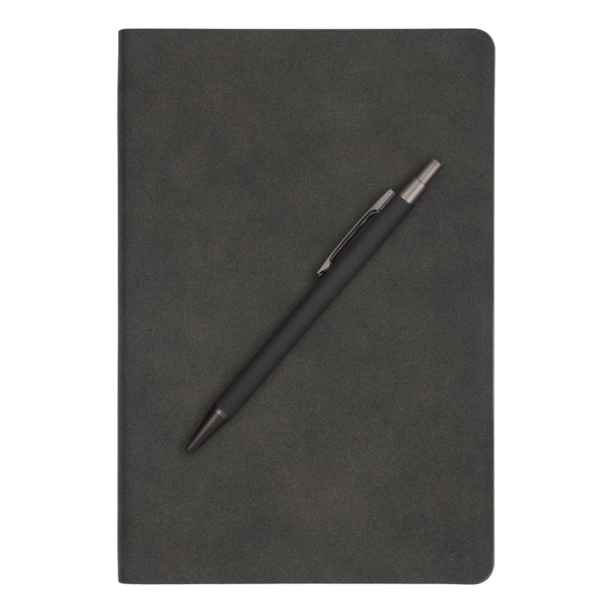 Ручка шариковая Gray stone, черный фото 2