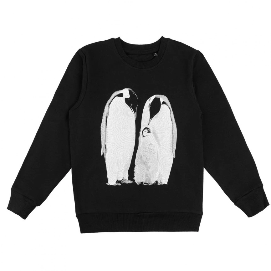 Свитшот детский Like a Penguin, черный, 8 лет (118-128 см) фото 1