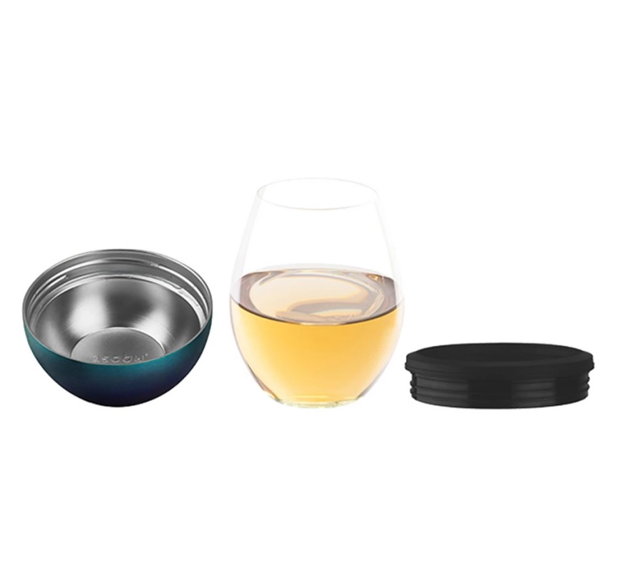 Термобокал для вина Wine Kuzie, металлик фото 4