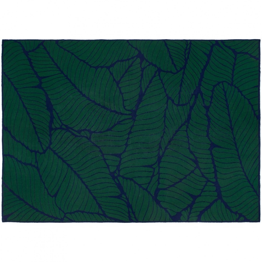 Плед In Leaf, синий с зеленым фото 4