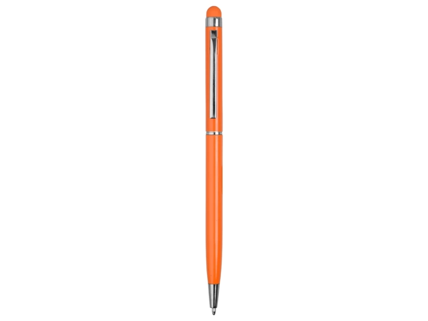 Ручка-стилус металлическая шариковая Jucy, оранжевый фото 2