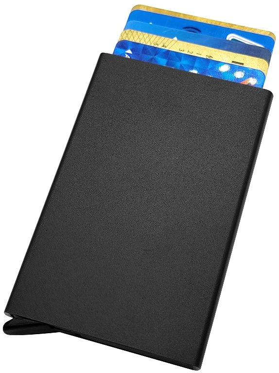 Держатель банковских карт Visir с защитой от копирования RFID, чёрный фото 2
