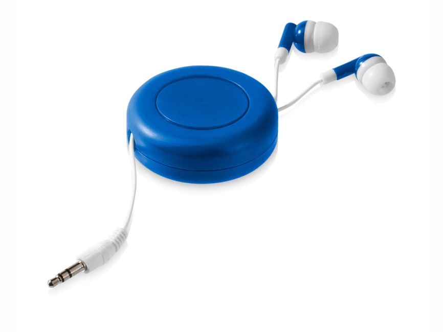 Наушники Reely с выдвижным проводом, ярко-синий фото 1