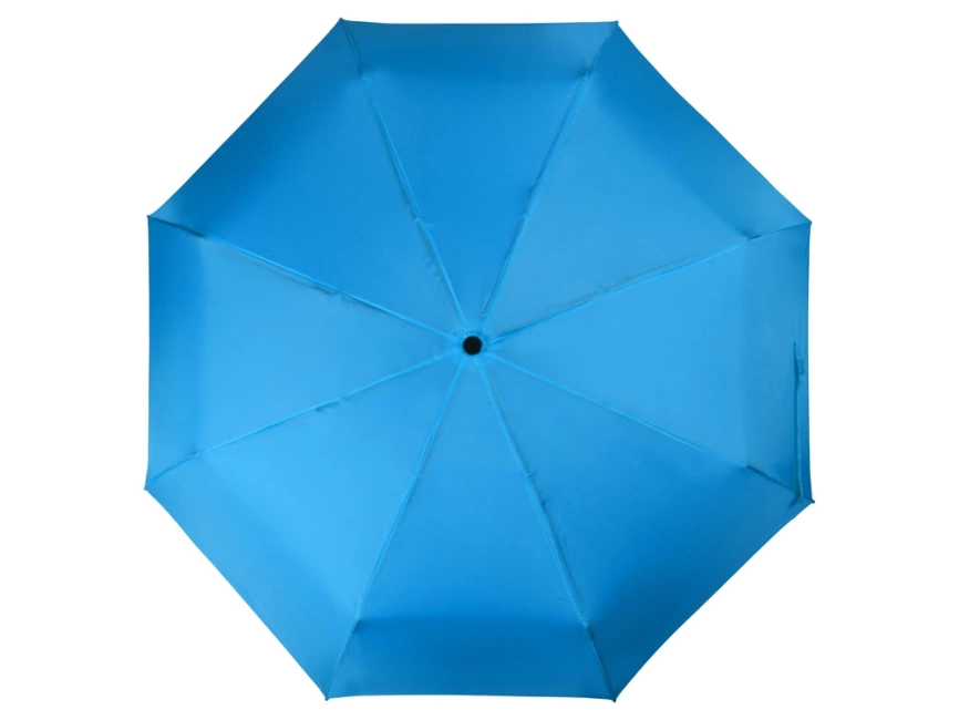 Зонт складной Columbus, механический, 3 сложения, с чехлом, голубой фото 5