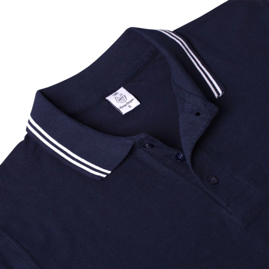 Рубашка поло Virma Stripes, темно-синяя, размер XL фото 3