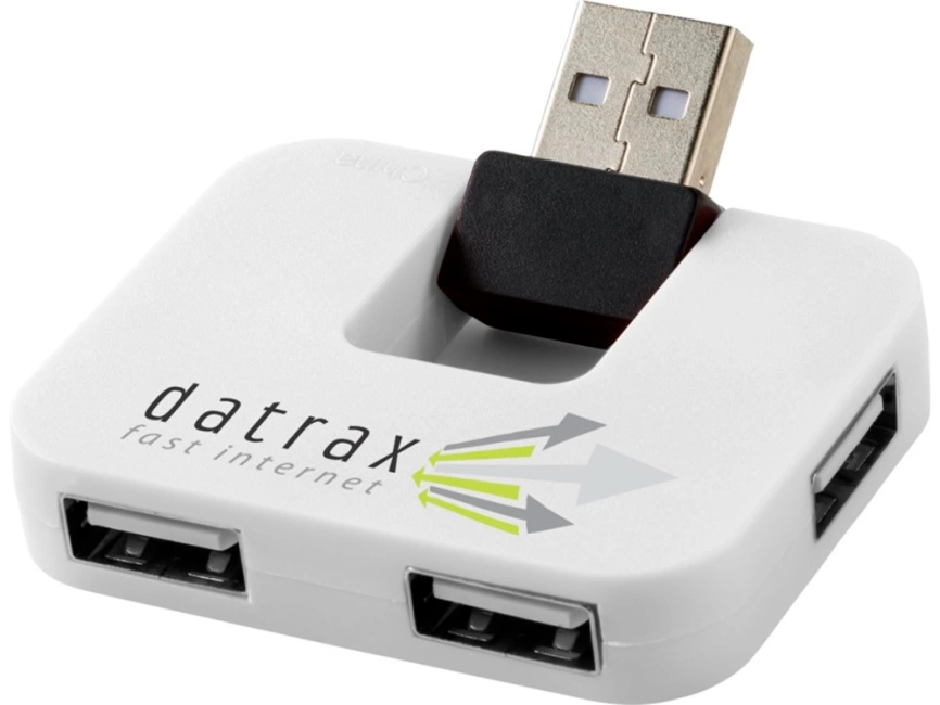 USB Hub Gaia на 4 порта, белый фото 6