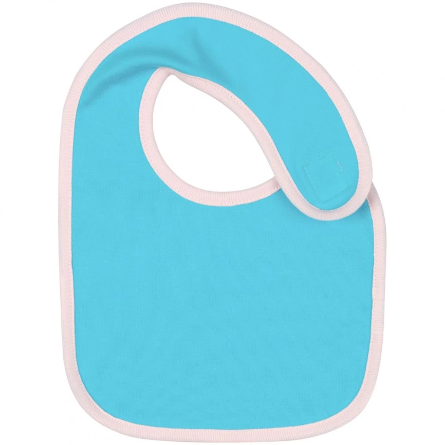 Нагрудник детский Baby Prime, бирюзовый с розовым фото 1