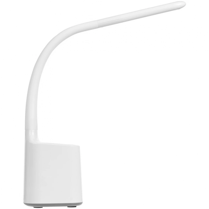 Настольная лампа с подставкой для ручек Bendy, белая фото 5
