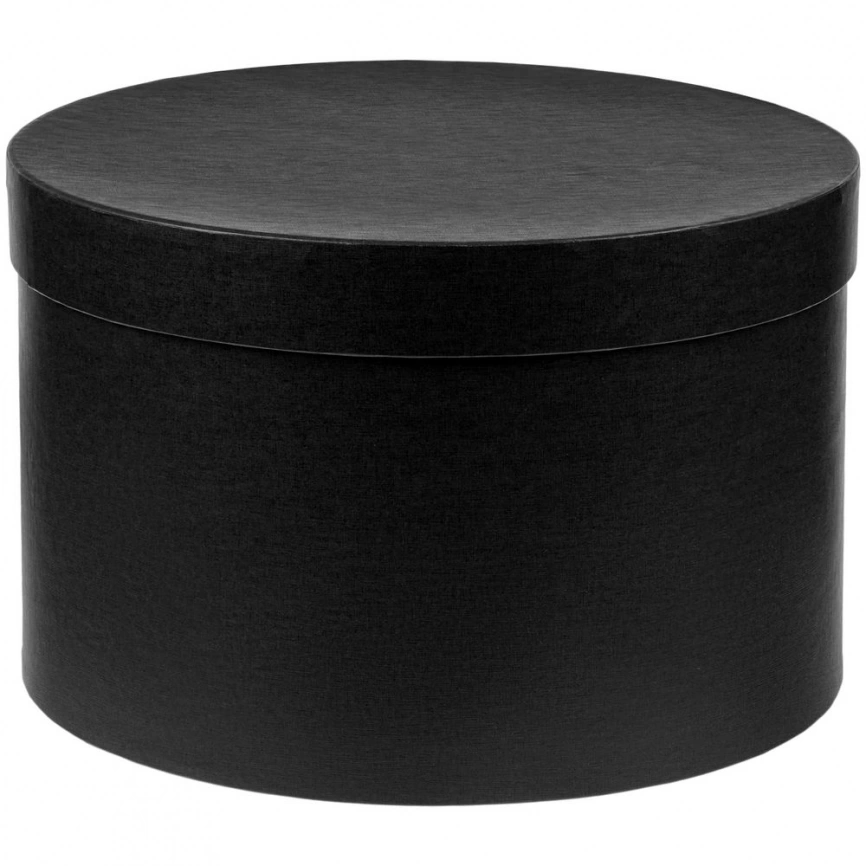 Коробка круглая Hatte, черная фото 1