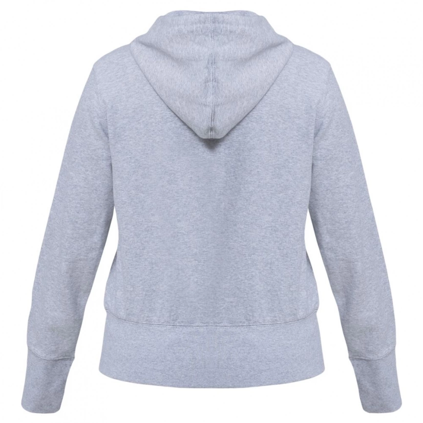 Толстовка женская Hooded Full Zip серый меланж, размер L фото 3