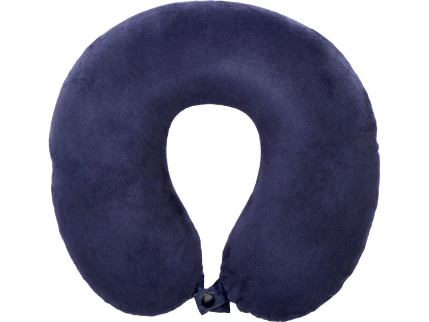 Подушка Basic из микрофибры с эффектом памяти U-shape, синий фото 2