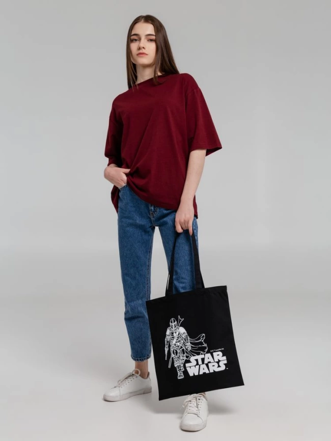 Холщовая сумка Mandalorian, черная фото 9