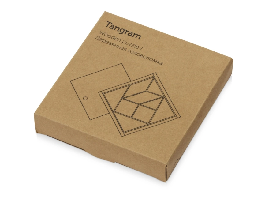 Деревянная головоломка в коробке Tangram фото 6