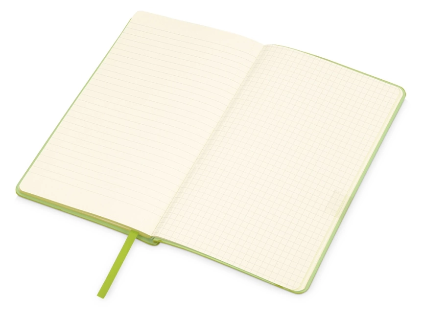 Блокнот Notepeno 130x205 мм с тонированными линованными страницами, зеленое яблоко фото 4